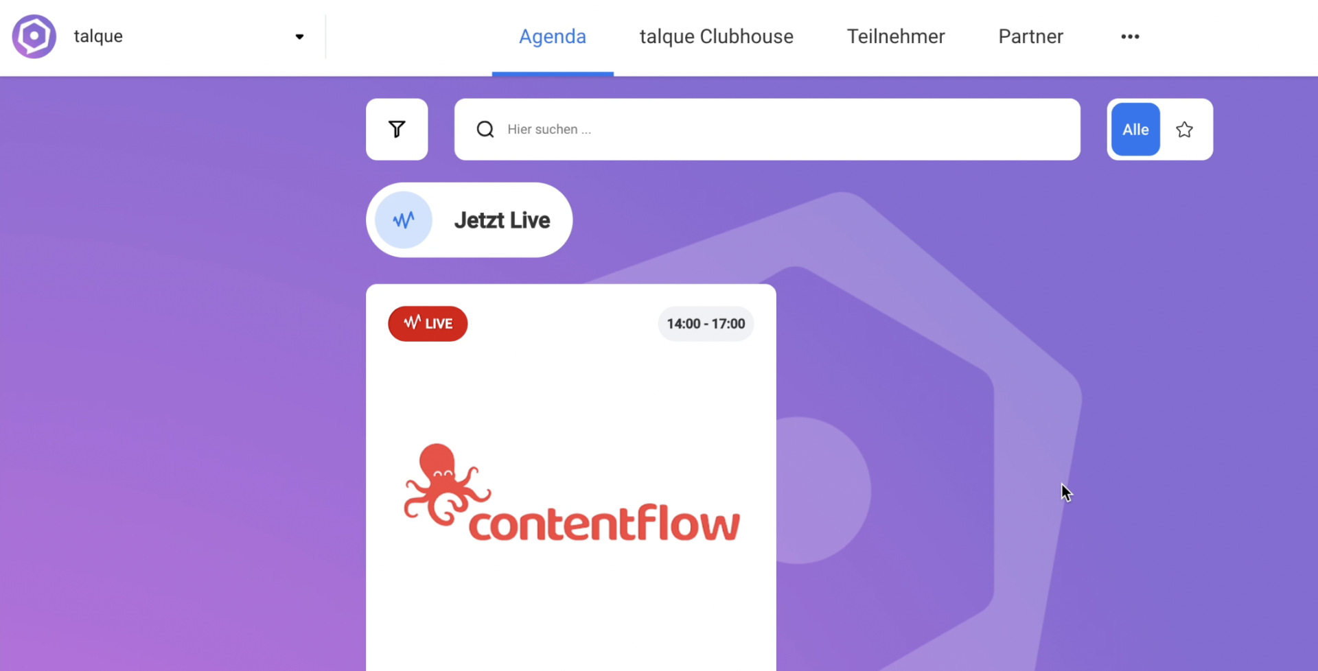 So bindest Du einen Contentflow Livestream bei Talque ein