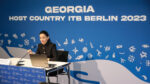 Pressekonferenz des Partnerlandes Georgien auf der ITB 2023. Foto: pr/Messe Berlin